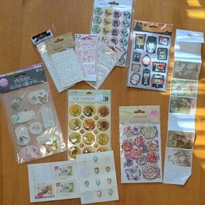 Assorted Decorative Stickers Some Vintage